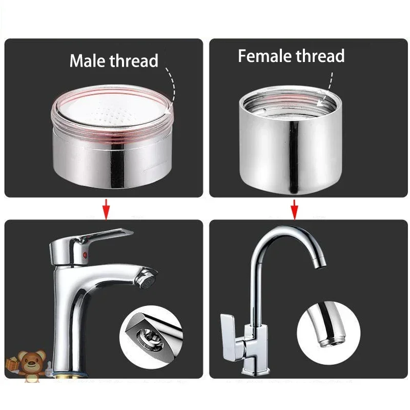 Адаптер для крана, 22 поворота, 16, 18, 20, 22, 24, 28, 30, 32 мм, аксессуары для внутренней и внешней резьбы с мелкими зубьями