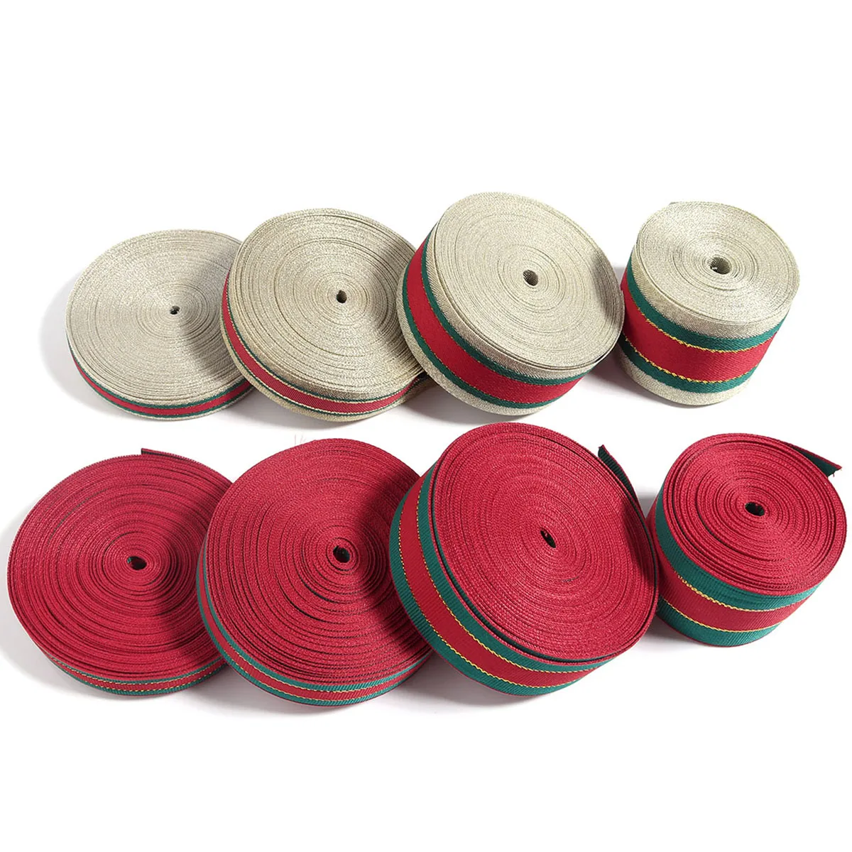 5/10yards 10-38mm Christmas Ribbon Printed Christmas Polyester Ribbon For Handmade Design Christmas Decoration Gift Packing
