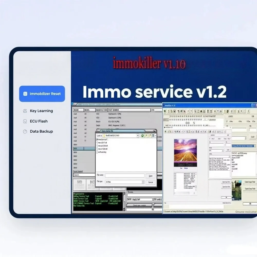 

ImmoKiller V1.10 Программатор IMMO для выключения программного обеспечения ECU Инструмент безопасности автомобиля 2025 Новая версия 1,1 ИНСТРУМЕНТ IMMO SERVICE V1.2 2 в 1