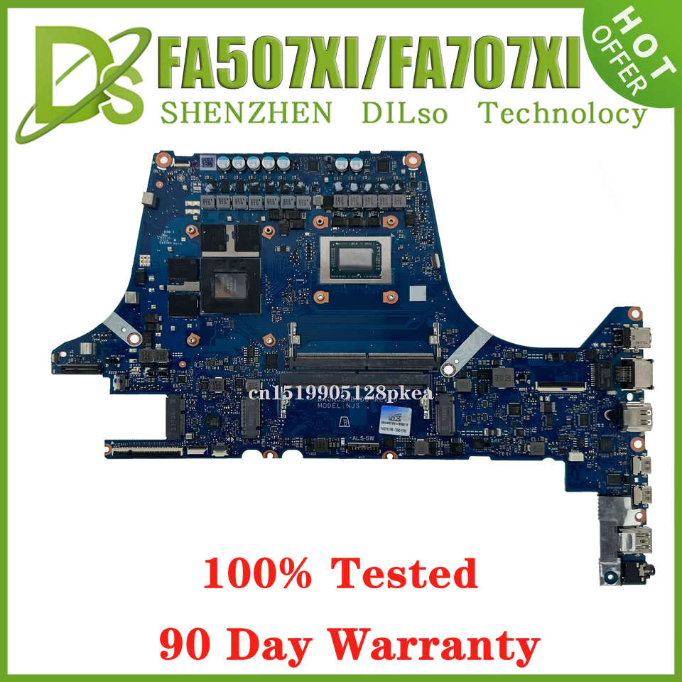 FA507XI 노트북 마더보드 (아수스 TUF 게이밍 A15 FA707XI FA507NU FA507NV FA507XV FA707XU R7 R9 RTX4050 4060 4070 DA0NJSMBAD0 호환) 썸네일 6