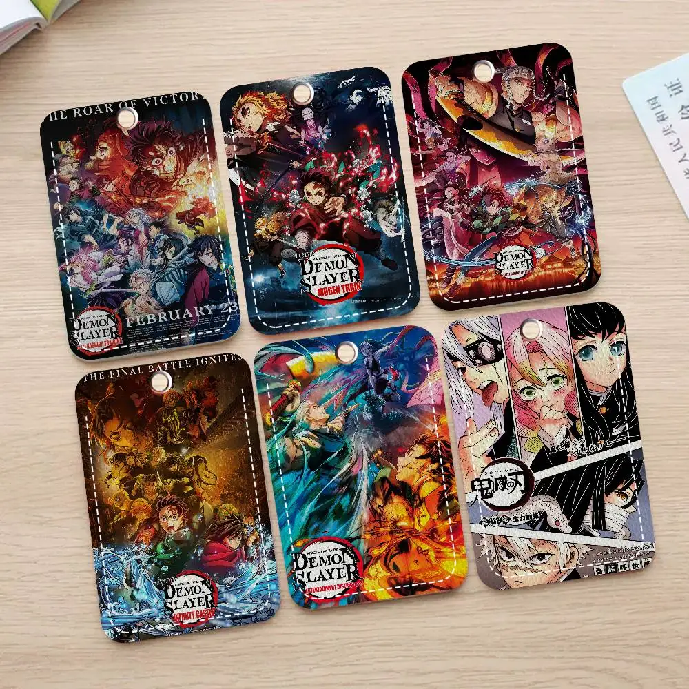 Demon Slayer Personalised Holder Suitable For Bank Card,Subway, Bus Card Wallet Card Case Badge Holder Keychain
