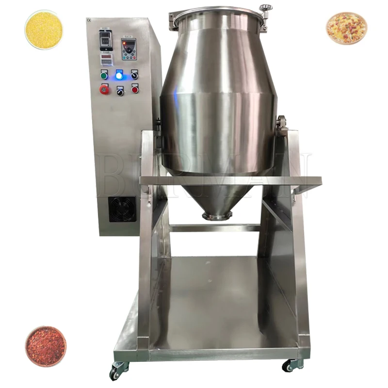 Powder Mixer Rotating Drum Double Cone Powder Mixer Cocoa Acrylic Powder Mixing Machine