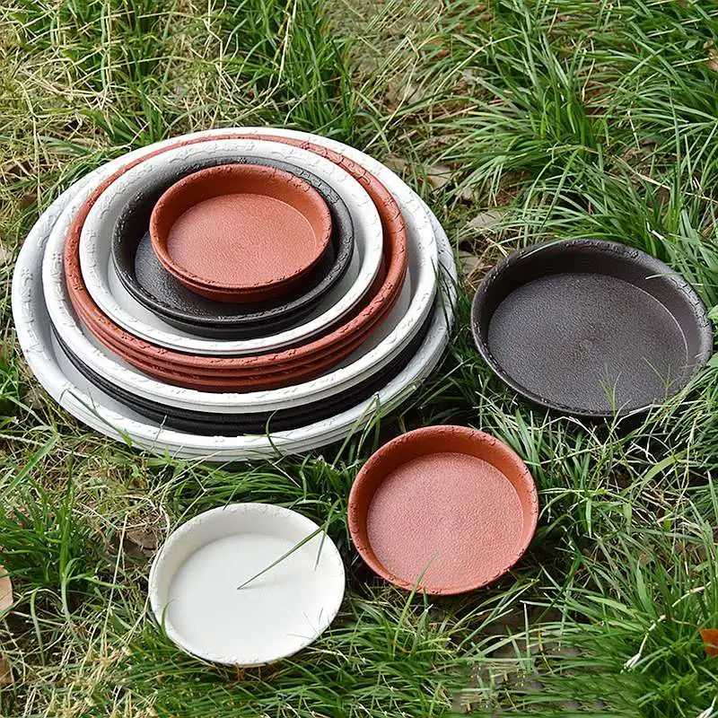 

2/3/5pcs Plastic Plant Tray Thickened Round Pot Tray Garden Tools Flower Pot Base Plastic Planter Drain Trays Garden Supplies