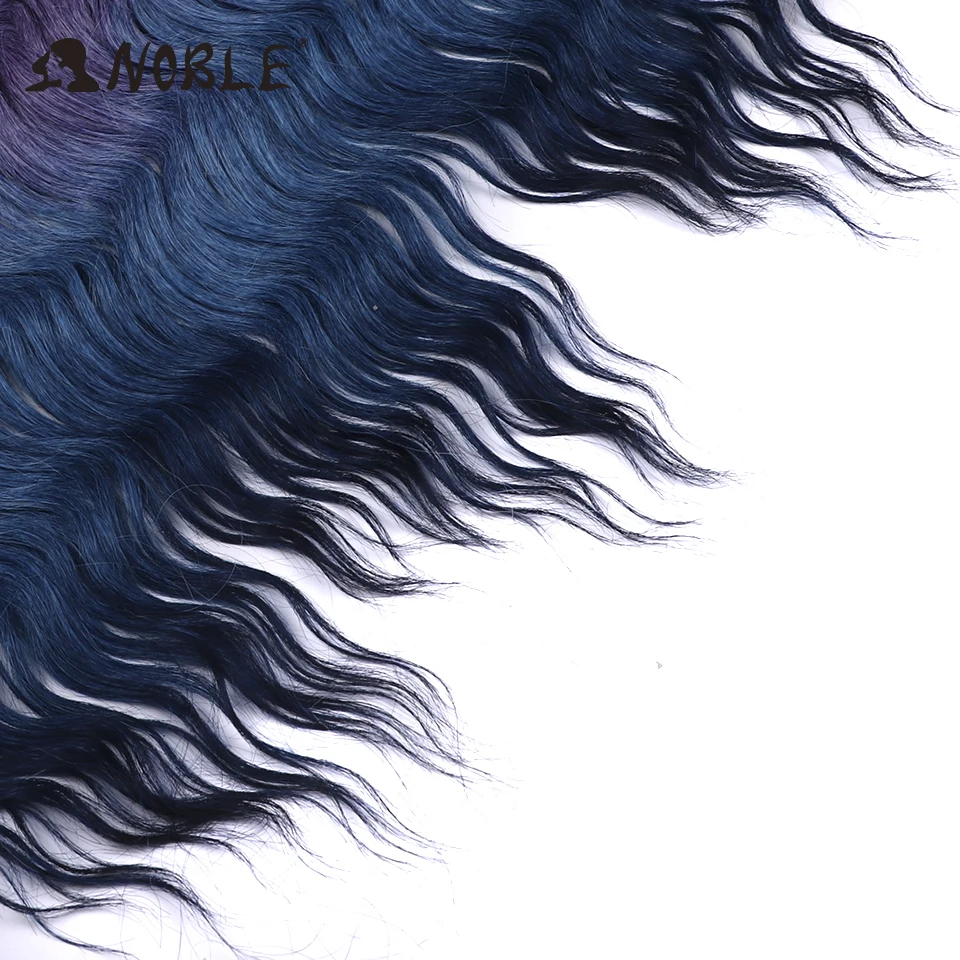 نوبل الشعر الاصطناعية 24 بوصة موجة المياه تجديل وصلات شعر أومبير الأرجواني الداكن موجة عميقة الضفيرة تويست الكروشيه الشعر التمديد