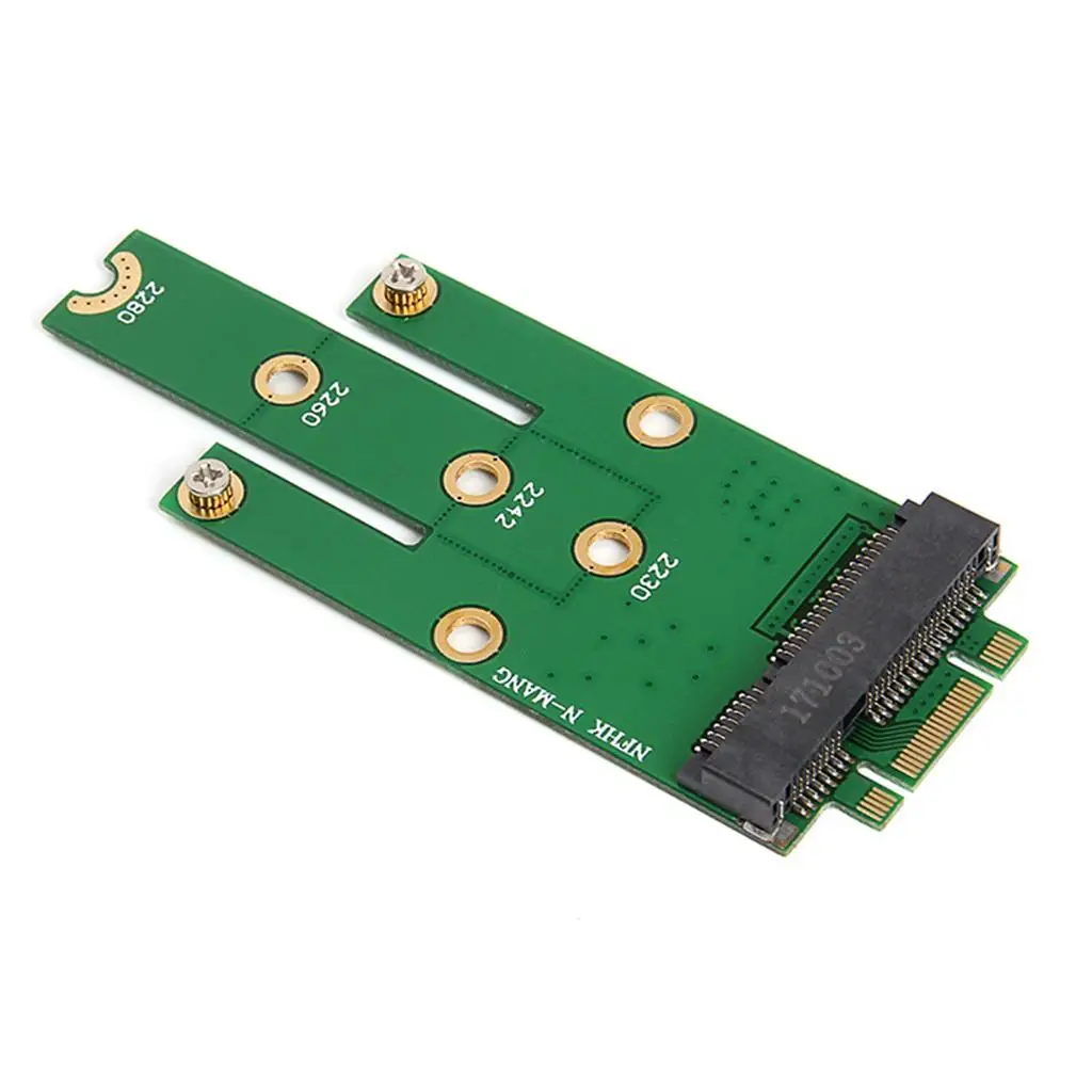 MSATA to NGFF Converter Card Green PCB Material SATA SSD Expansion Board for B Key M Key Motherboard Boot Function