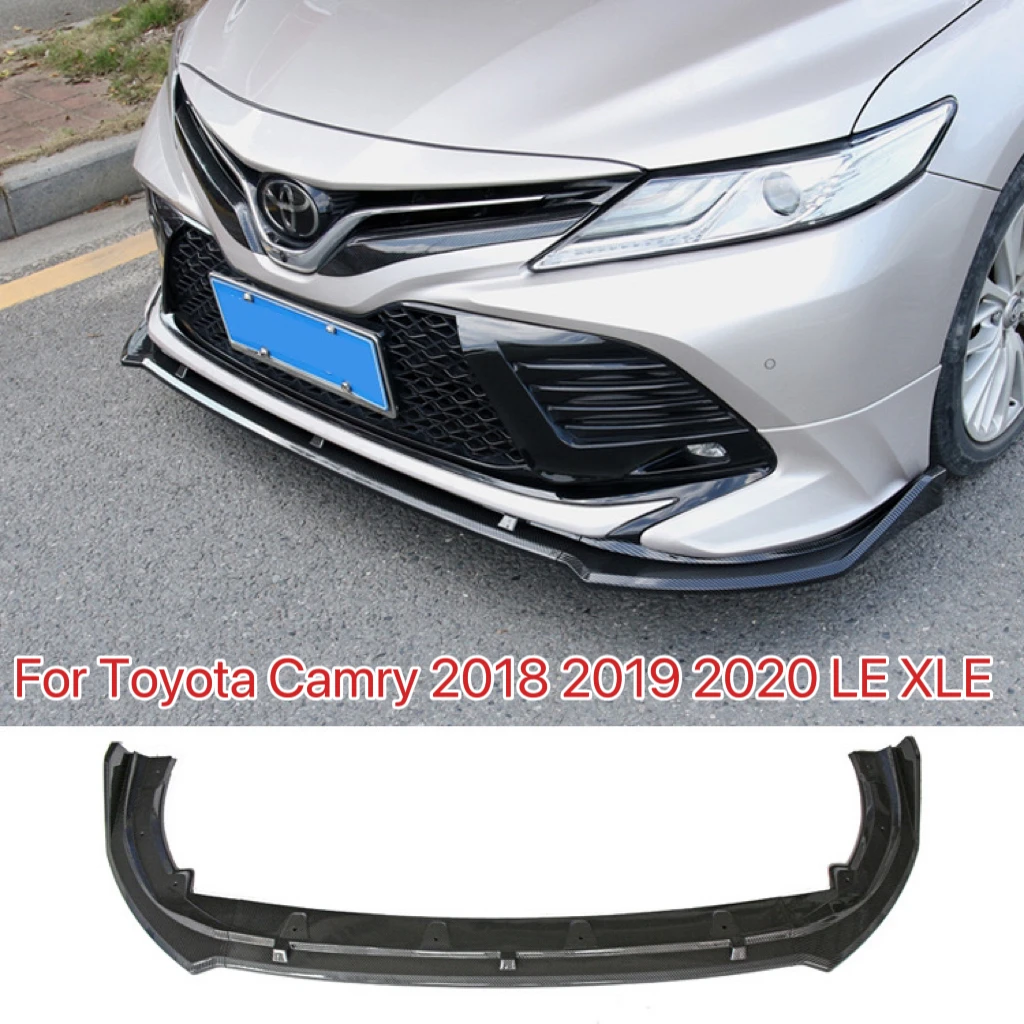 

Front Bumper Lip Chin High Quality Guard Modified Splitter Body Kit Diffuser Deflector For Toyota Camry 2018 2019 2020 LE XLE