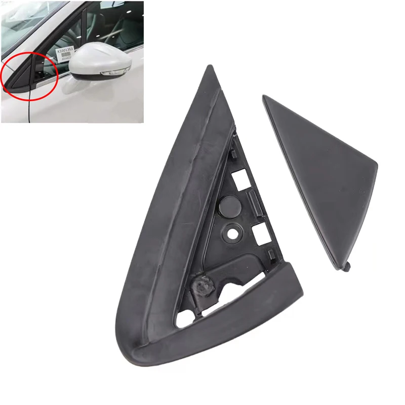 

For Citroen C4 C4L 2012 2013 2014 2015 Car Front Window Rearview Side Mirror Triangle Garnish Cover Panel Triangle Corner Plate