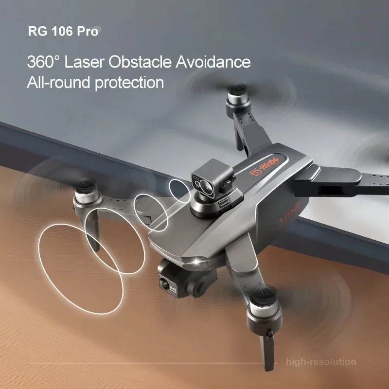 2024 RG106 PRO Drone Professional 3-axis anti-shake Gimbal GPS 8K HD Camera 5G WIFI FPV Smart Return Brushless Large UAV RC 3KM