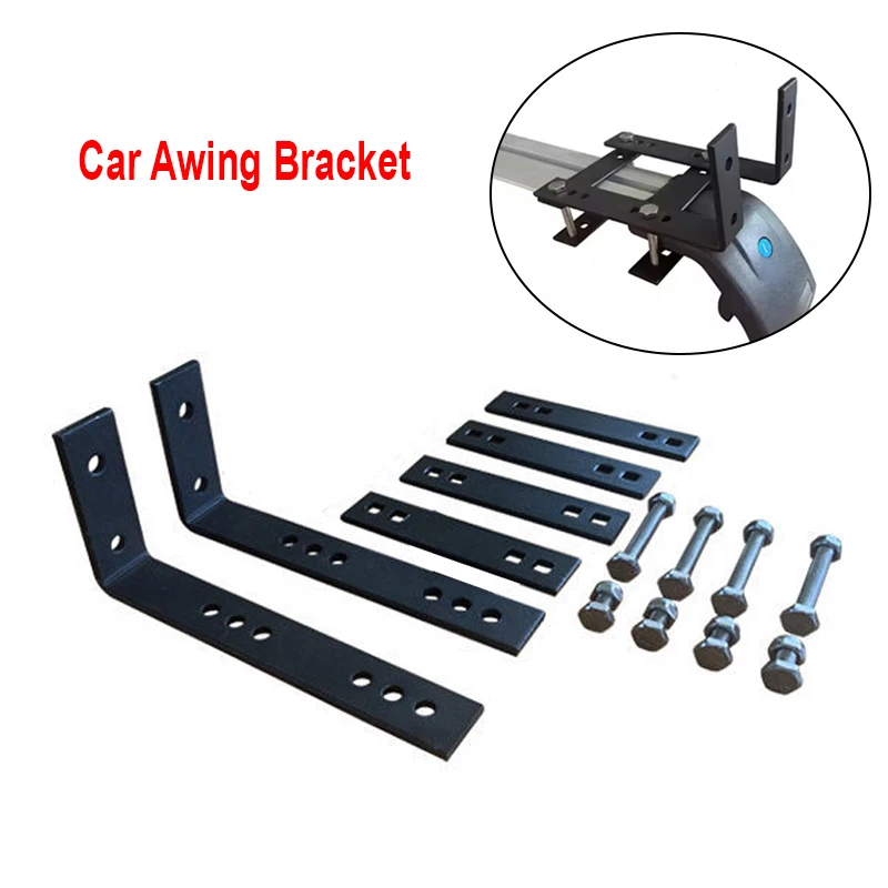 Support de fixation durable pour auvent de voiture, tente latérale, barre transversale télescopique pour toit, accessoire d'installation