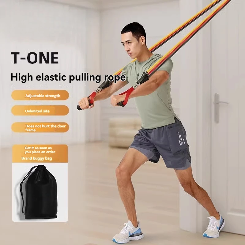 

Tension Rope Home Fitness Female Elastic Rope Back Trainer Elastic Band Puller Sports Back Training Fitness Equipment