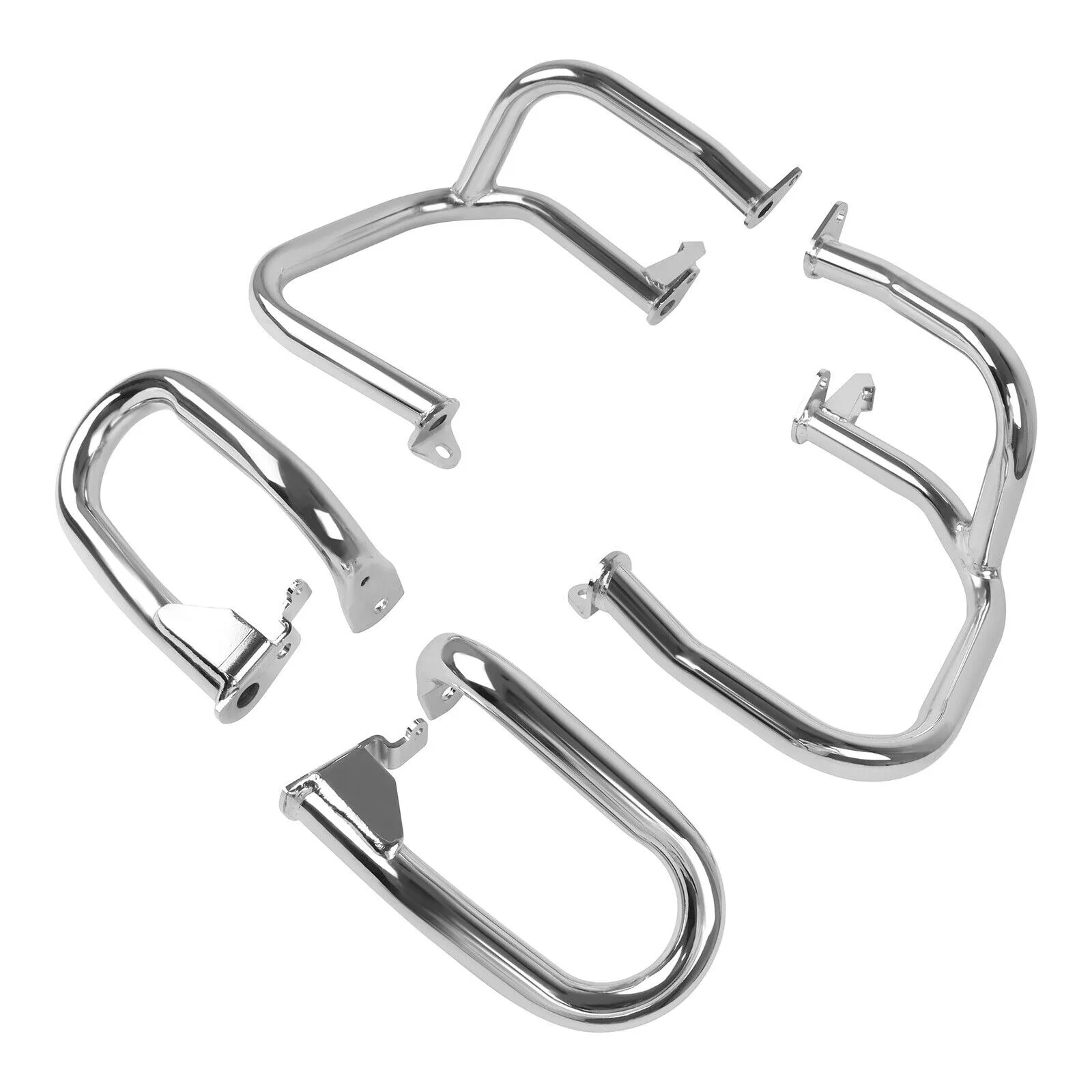 

Chrome Engine Guard Front+Rear Crash Bars Protector For Honda Goldwing GL1800 2001-2017 Motorcycle