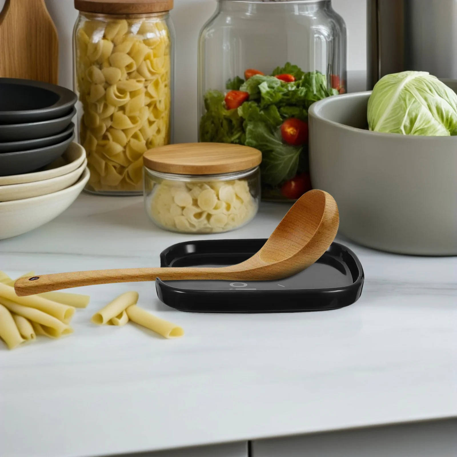 

Ceramic Spoon Rest Cute Kitchen Counter Utensil Holder Porcelain Decorative Accessory Durable Compact Multi Functional Elegant