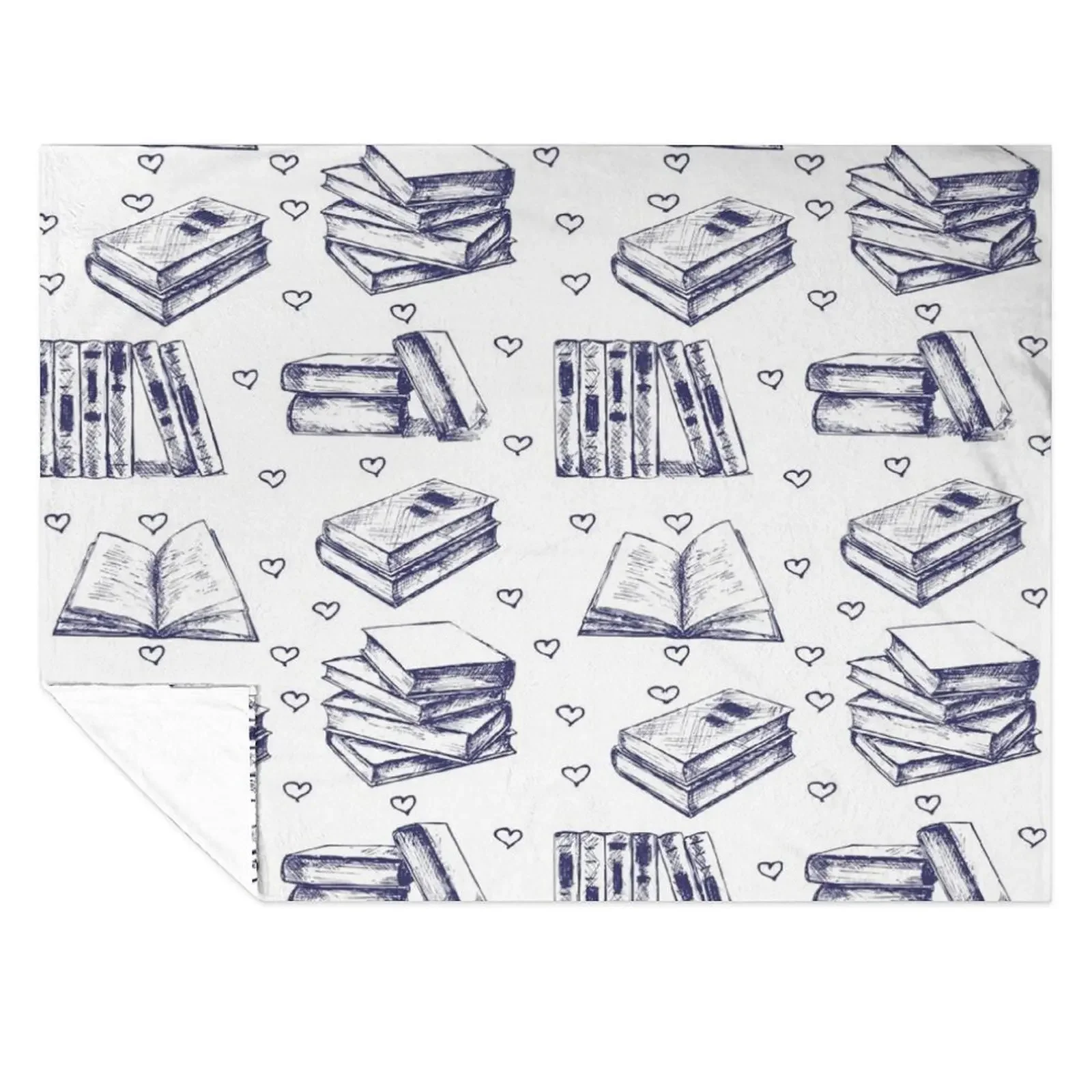 

Pattern sketchwith books. Hand drawn Throw Blanket Luxury St Softest For Baby Weighted Blankets