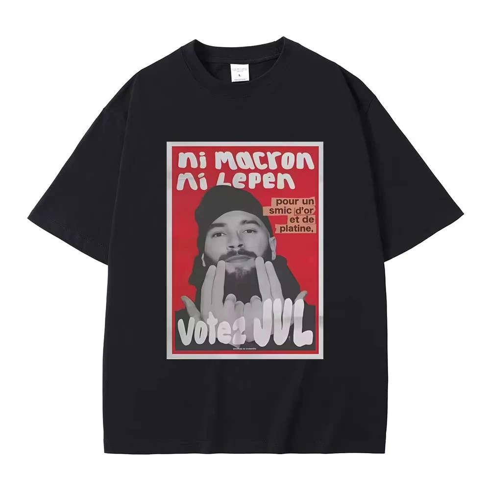 French Rapper JUL Graphic T-shirt Men Women Hip Hop Fashion Trend Tshirt Male 2026 Spring Summer Casual Cotton Short Sleeve Top