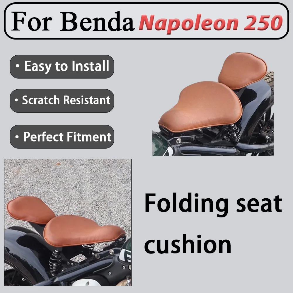 For Benda Napoleon 250 Double-Fold Modified Seat Cover with Reinforced Folding Pivot No Loosening after Repeated Use