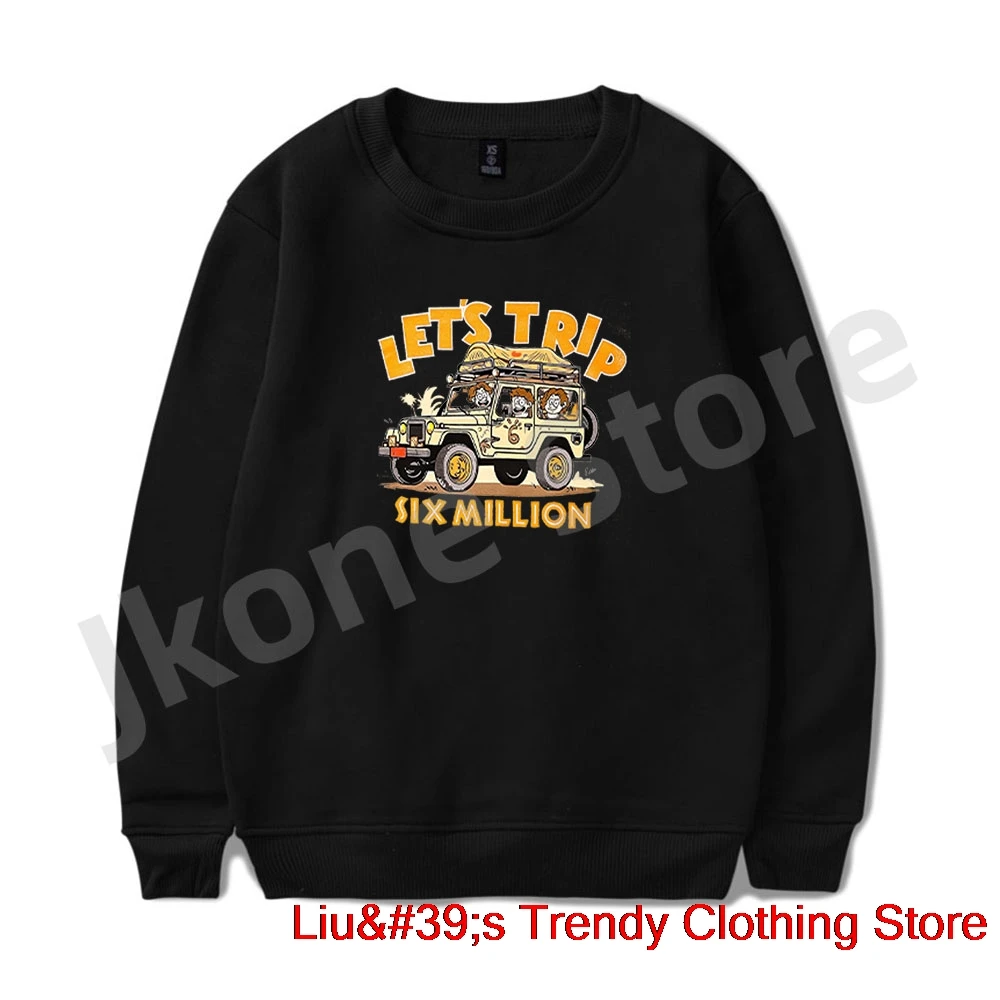 

Sturniolo Triplets Let's Trip 6M Safari Merch Crewneck Sweatshirts Women Men Fashion Funny Casual Long Sleeve Top