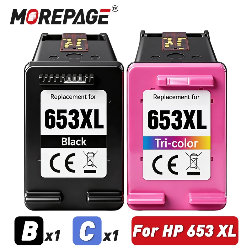 653XL Ink Cartridge For HP 653 XL Ink Cartridge Replacement for HP Deskjet 6000 6075 6475 Printer