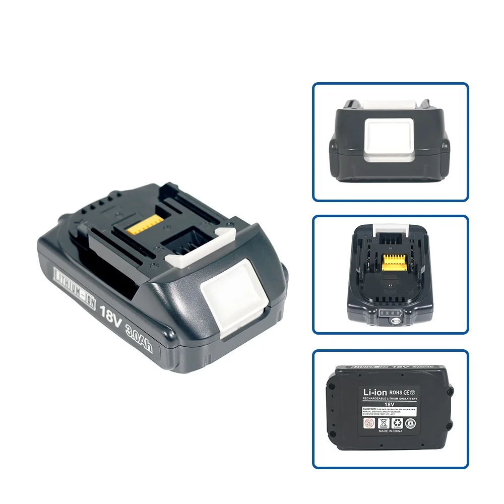 

for Makita 18v 3.0ah Rechargeable Replacement Battery Bl1830/BL1830B/BL1840/BL1840B/BL1850 Power Tools