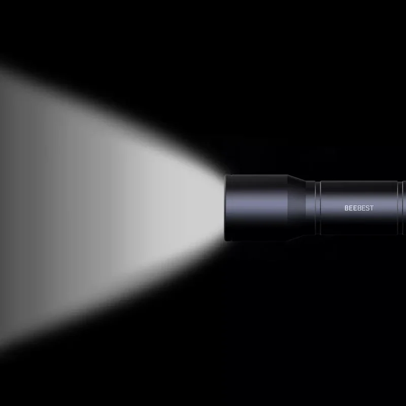 Beebest ไฟฉายแบบพกพา130เมตรสามเกียร์โหมดกันน้ำ SOS หลายสถานการณ์มินิไฟฉายไฟฟ้าใช้ในบ้าน