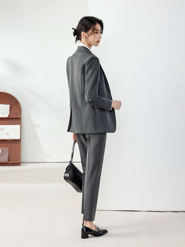 Ay terno jaet feminino outono novo sle entrevista formal busin orm conjunto estudante universitário roupas profissionais