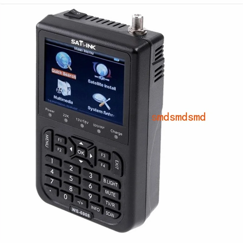 WS-6908 Original Satlink 3.5 LCD DVB-S FTA Digital Satellite Signal WS 6908 Satellite Finder Meter