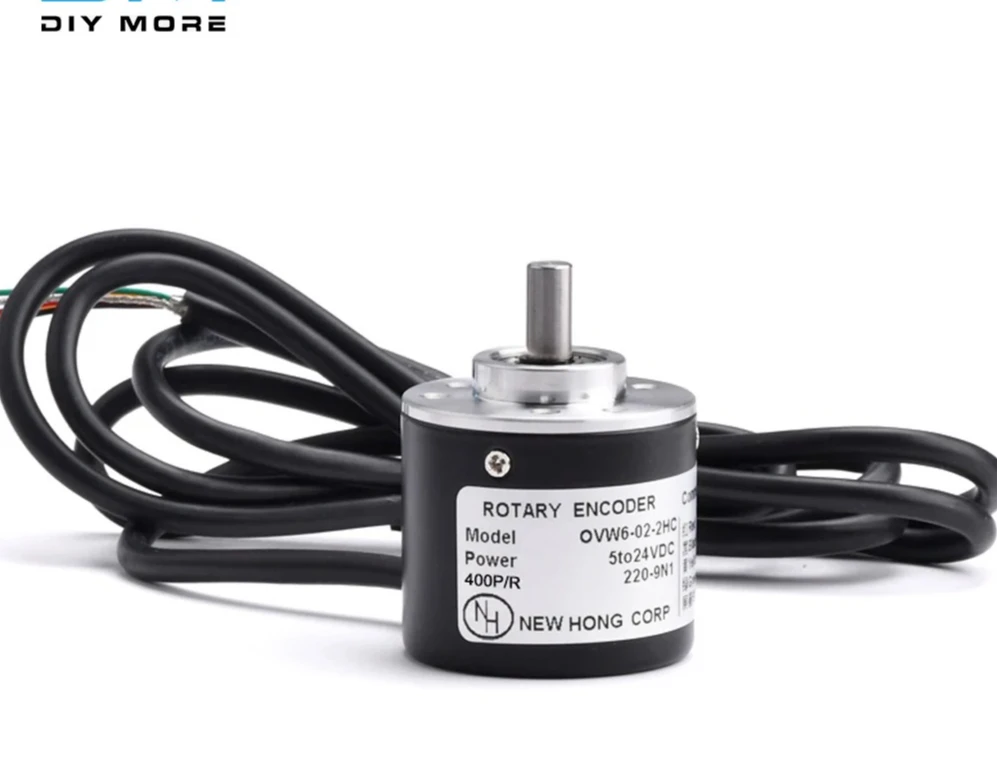 

Энкодер P/R 360/400/600, энкодер постоянного тока 5 В-24 В, инкрементальное вращение AB, 2-фазная ось 6 мм, подходит для измерения смещения