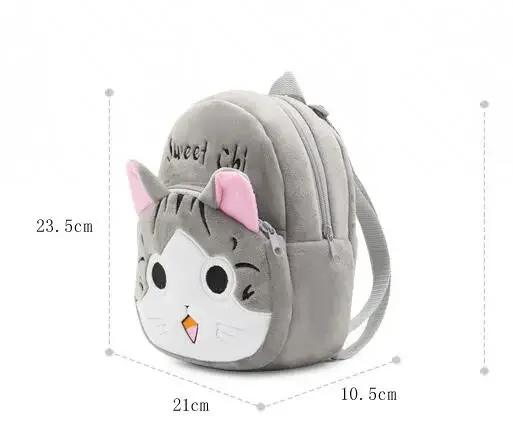 1-3 Years Anime Chi's Sweet Home Cat Cartoon Plush Backpack School Bag 23.5CM*21CM*10CM