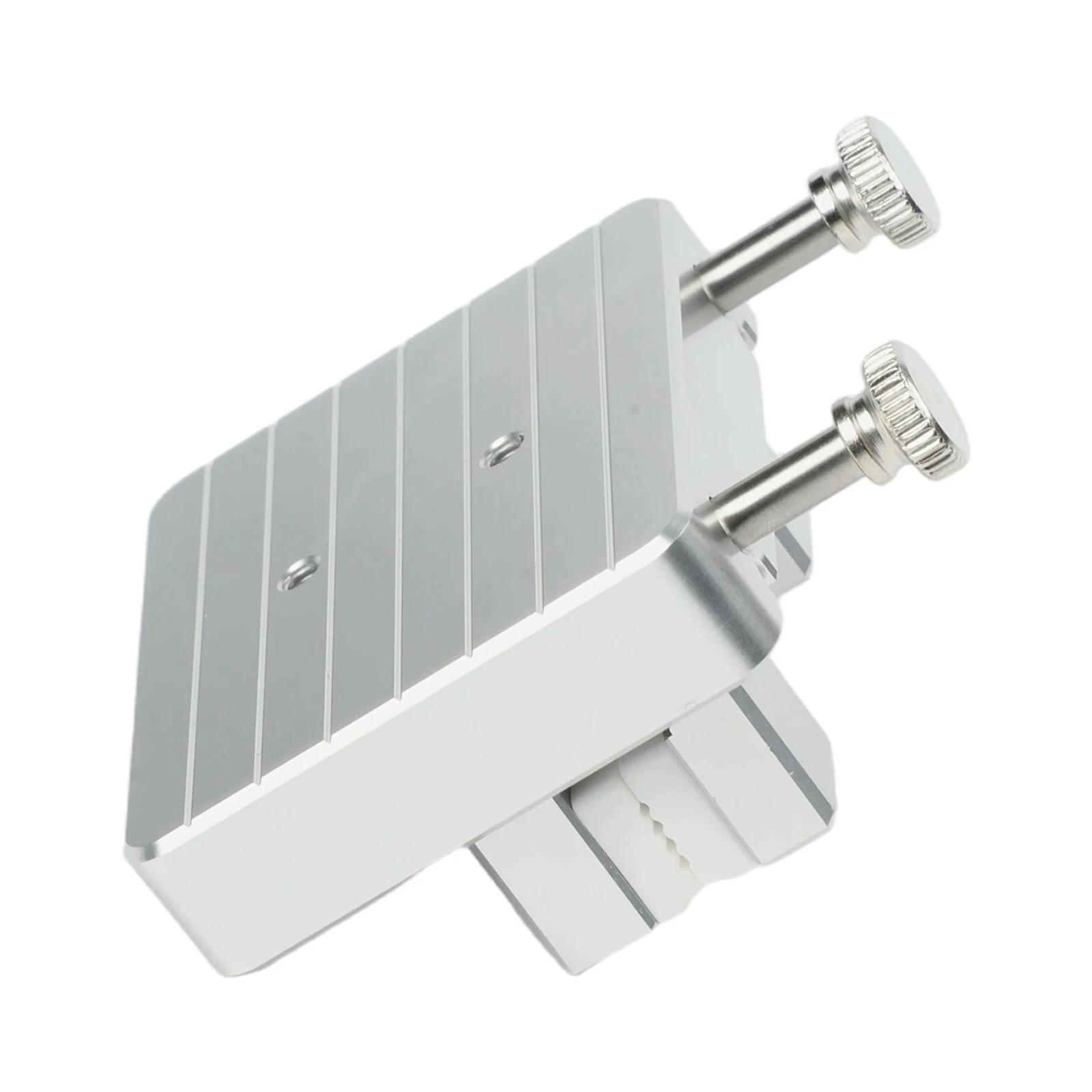 Adjustable Welding Wire Fixture Table Clamp Double Clamp Aluminum Alloy with Heat Resistant Earthenware for Electronics Repair