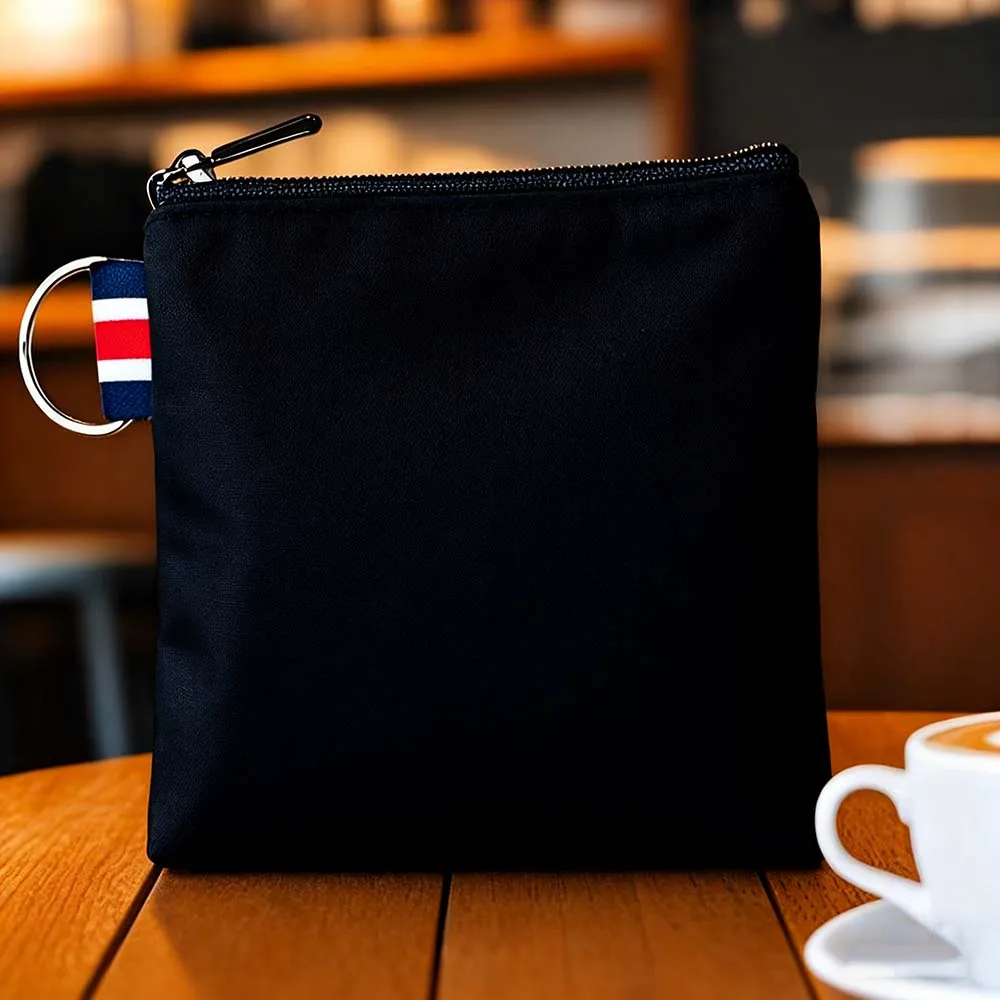 4PCS Gifts Set Vienna Austria White Canvas Tote Bag Handbag with Doll Key Coin Purse Cosmetic Makeup Toilet Bag Case Pouch