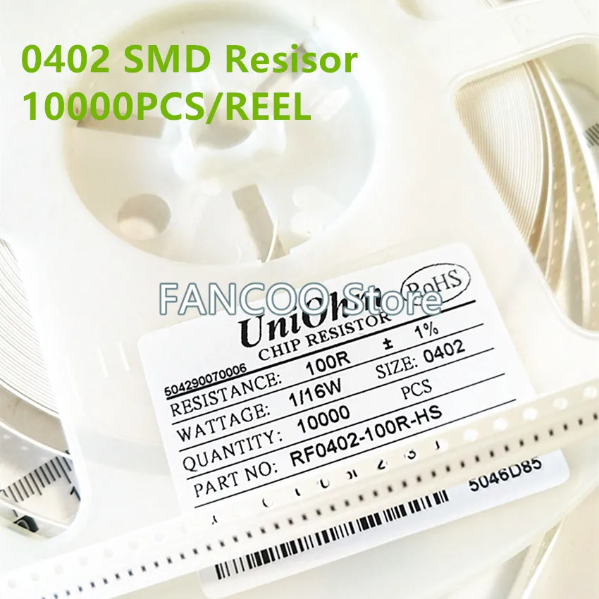 Imagem -04 - Carretel 0402 Smd Resistor 1k1 10k k 1.02k 1.05k 1.07k 1.10k 1.13k 1.15k 1.18k 1.2k 1.21k 1.24k 1.27k 1.30k 1.33k 1.37k 1.40k 1