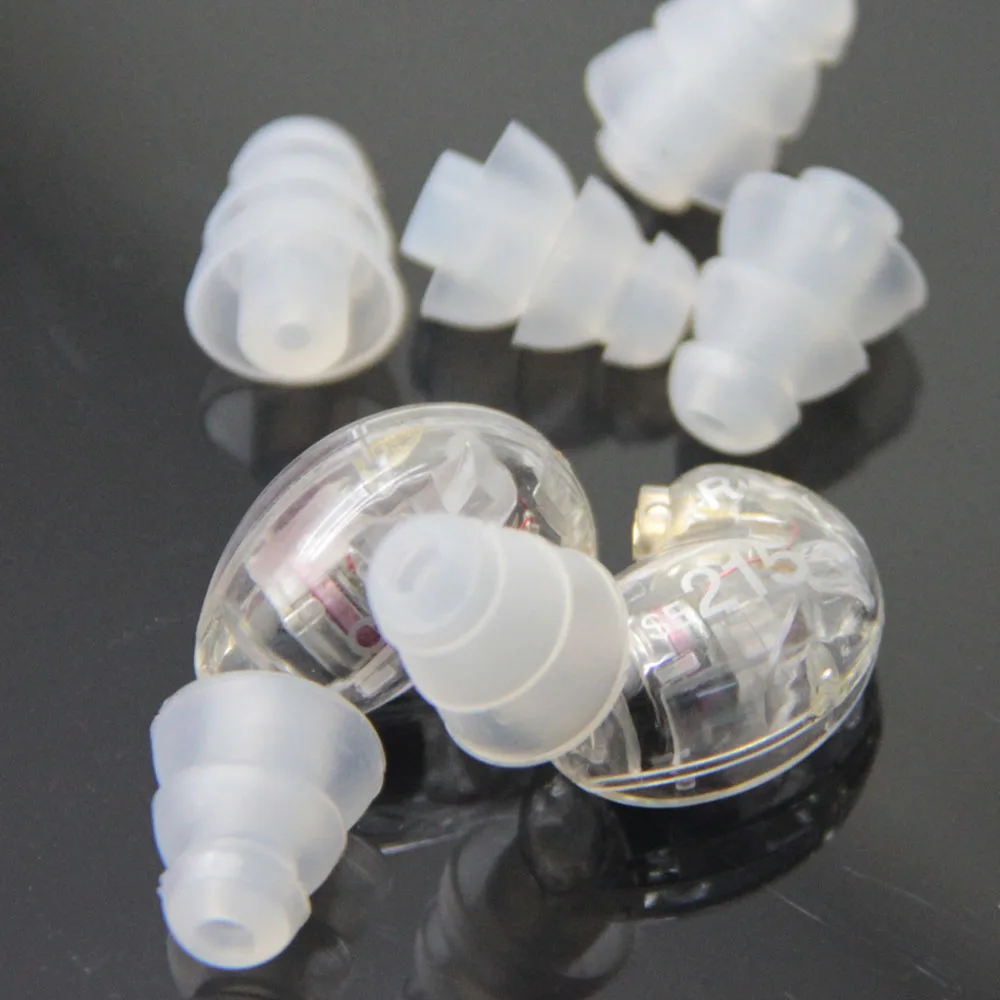 Poyatu L/S حجم ثلاثي شفة سماعات الأذن ل Shure Se215 SE535 SE315 420 425 530 Westone سماعات أذن بديلة