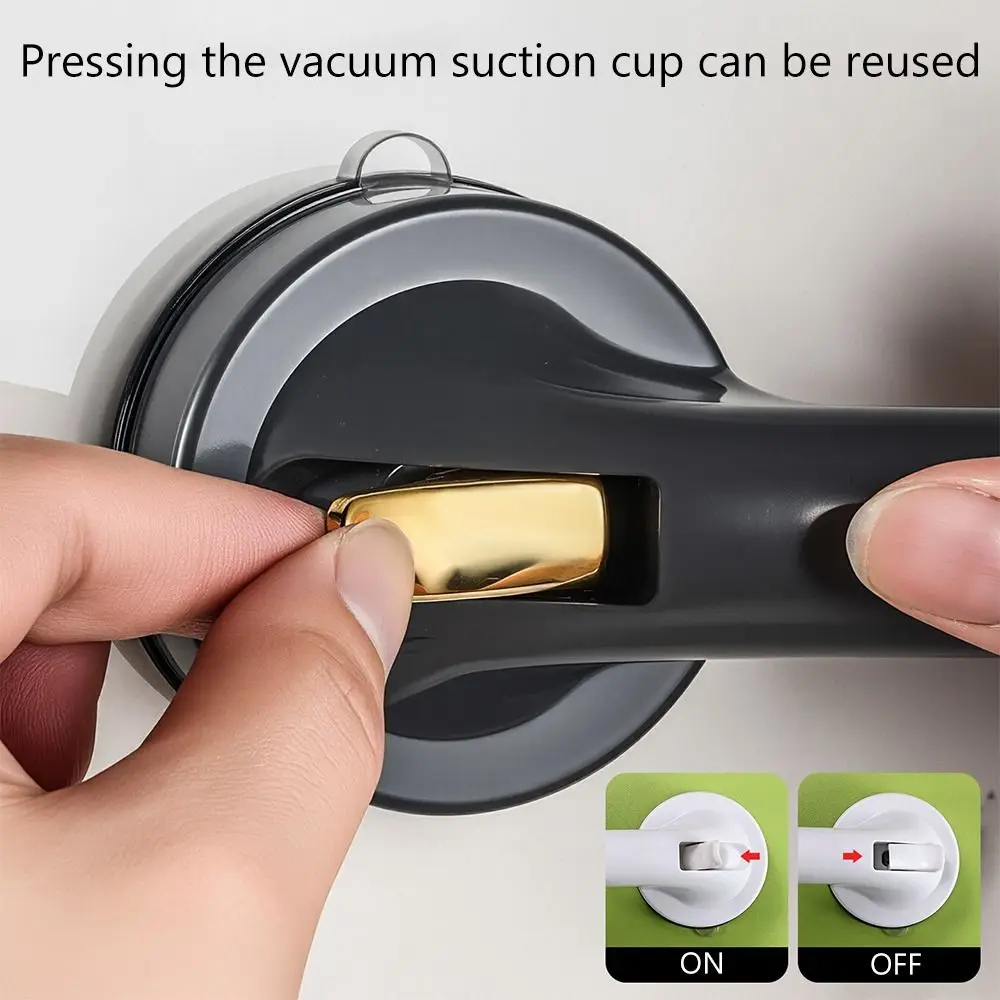 Новая ручка на присоске без сверления, многоразовая противоскользящая стеклянная дверная ручка, прочные дверные ручки на присоске, мебельная фурнитура