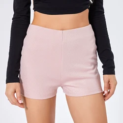 Pantalones cortos brillantes con diamantes de imitación para mujer, pantalones cortos brillantes de cintura alta para playa, club nocturno, ropa de calle informal, pantalones cortos de motorista