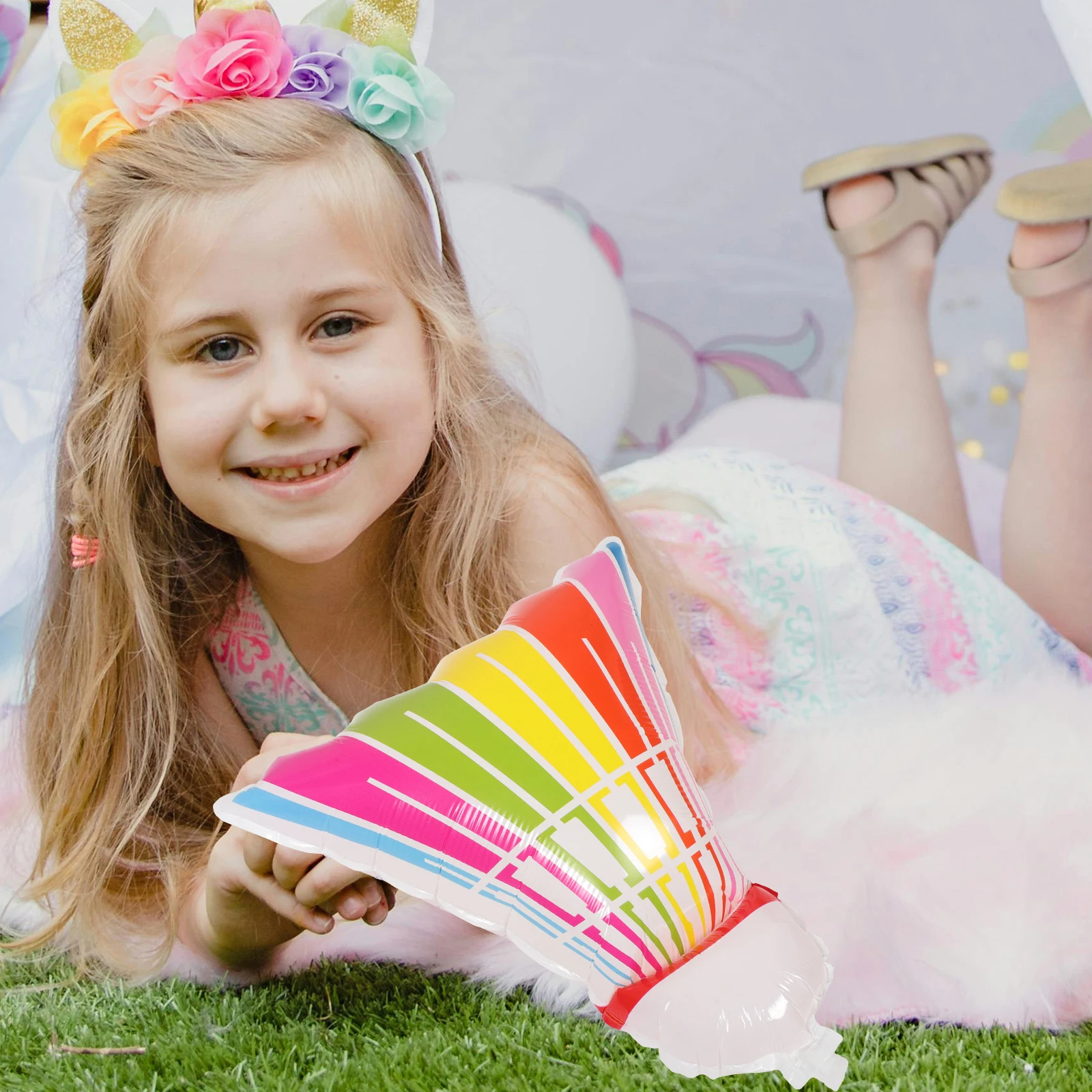 

8Pcs Inflatable Badminton Balloons Foil Sports Ball Racket Party Birthday Decorations Sports Theme Badminton Balloon