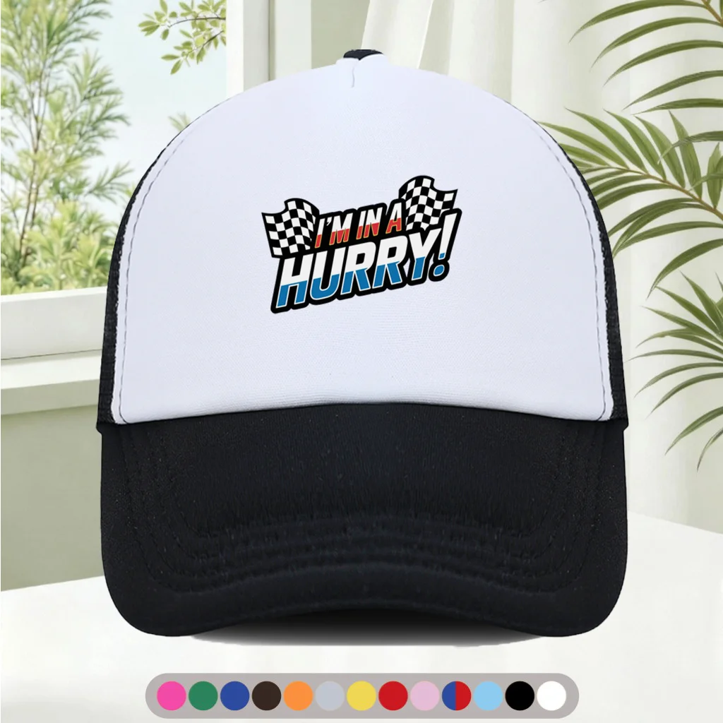 Fashionable and Versatile Sponge Mesh Cap  Features Cool Printed Patterns, Unisex  American Trucker Hat  HighQuality Hat  S
