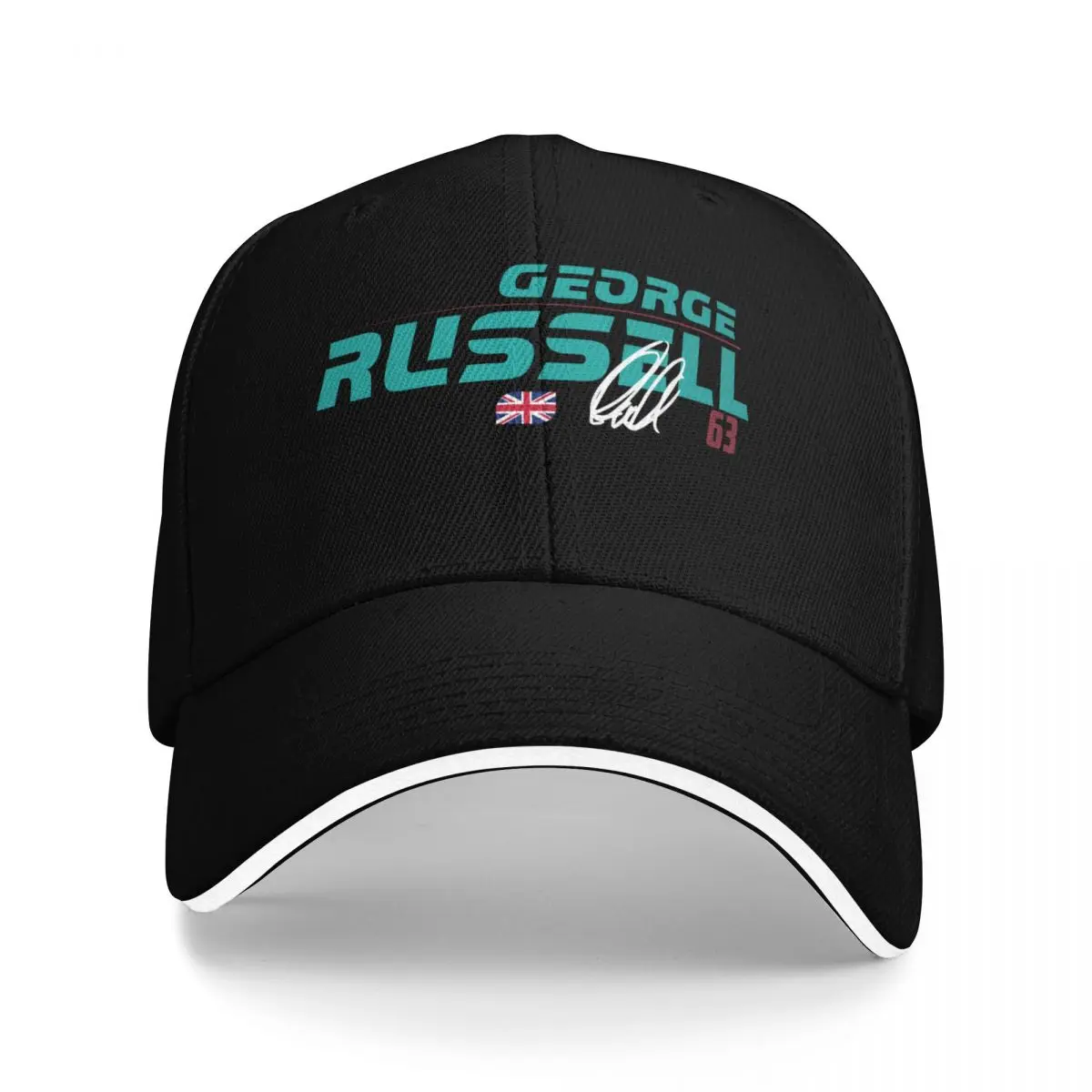 

63 George Russell name and sign Baseball Cap Sunhat Luxury man cap Women's Hats For The Sun Men's