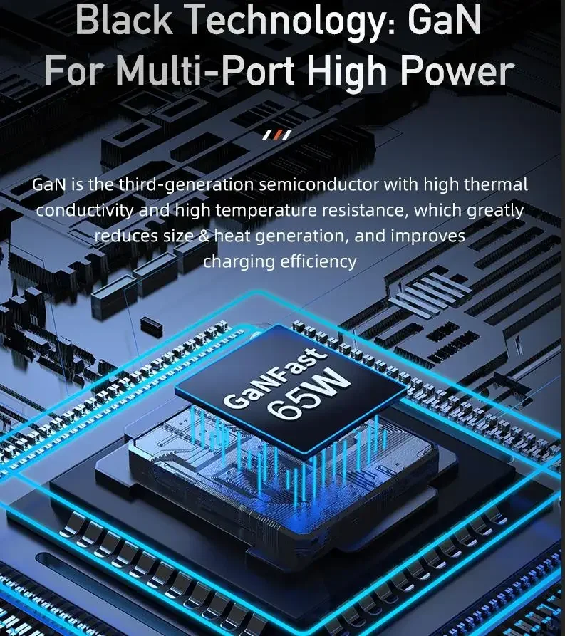 Awei PD24 GaN 65W Pengisi Daya Cepat Tipe C PD USB Pengisian Cepat QC 4.0 3.0 Pengisian Cepat untuk iPhone Huawei Adaptor Daya Steker AS
