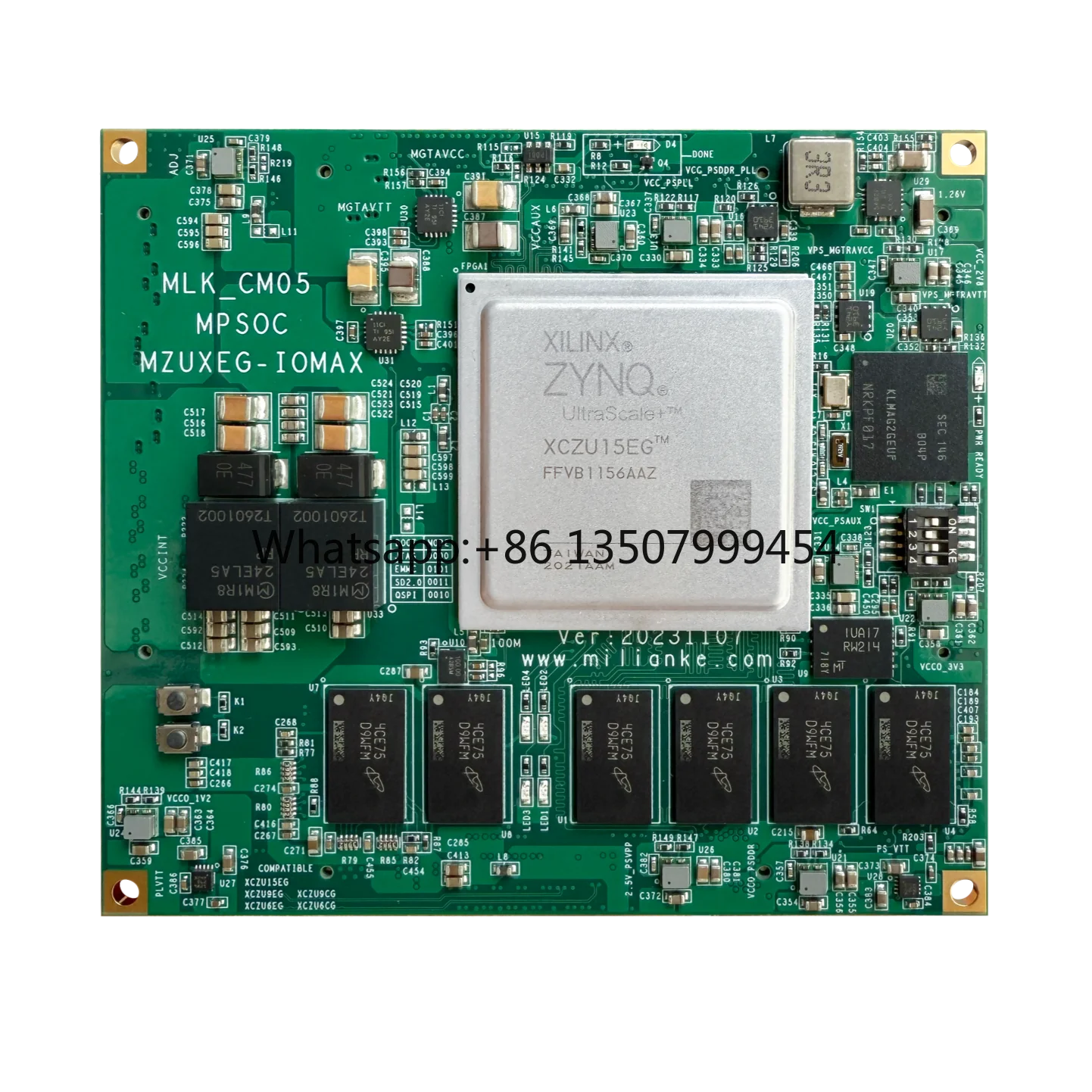 MLK-CM04/05-9EG/15EG ZYNQ UltraScale+MPSoC Series Core Board Cortex-A53+Cortex-R5 12V Machine Vision/High Speed Communication