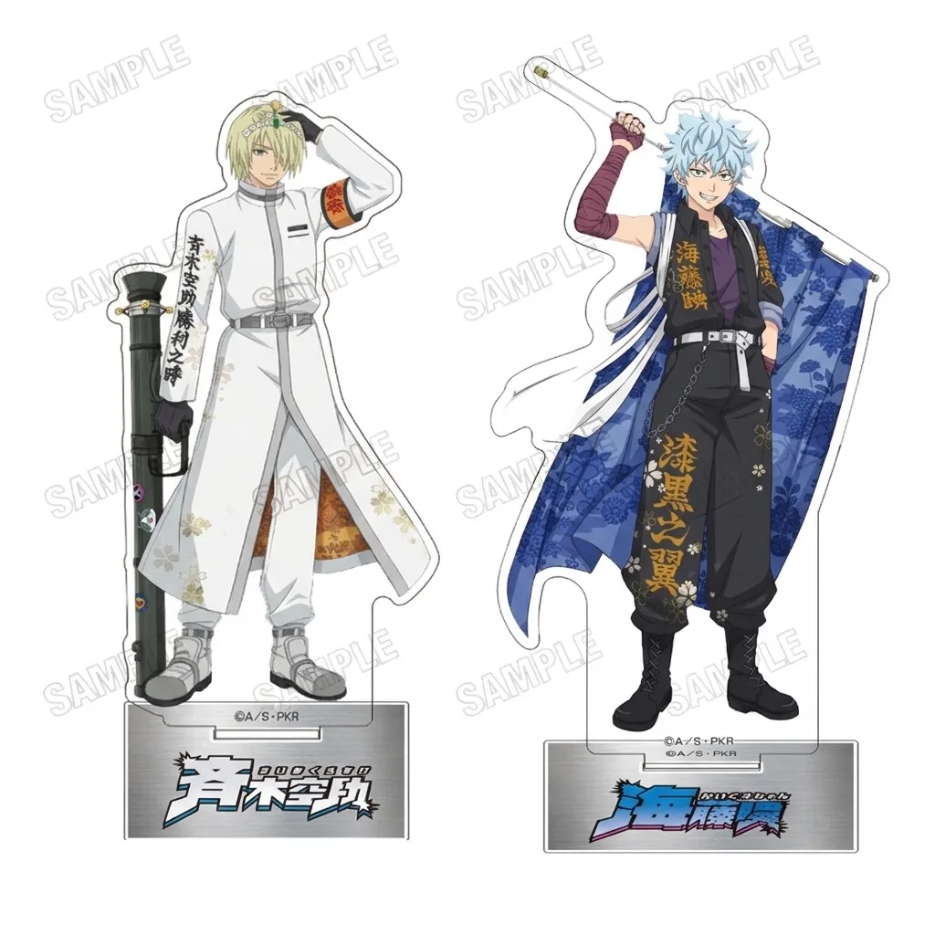 Saiki K Anime Acrylic Stand HD Printing Saiki Kusuke Jet Black Wings Desk Decoration Display Gift Keychain