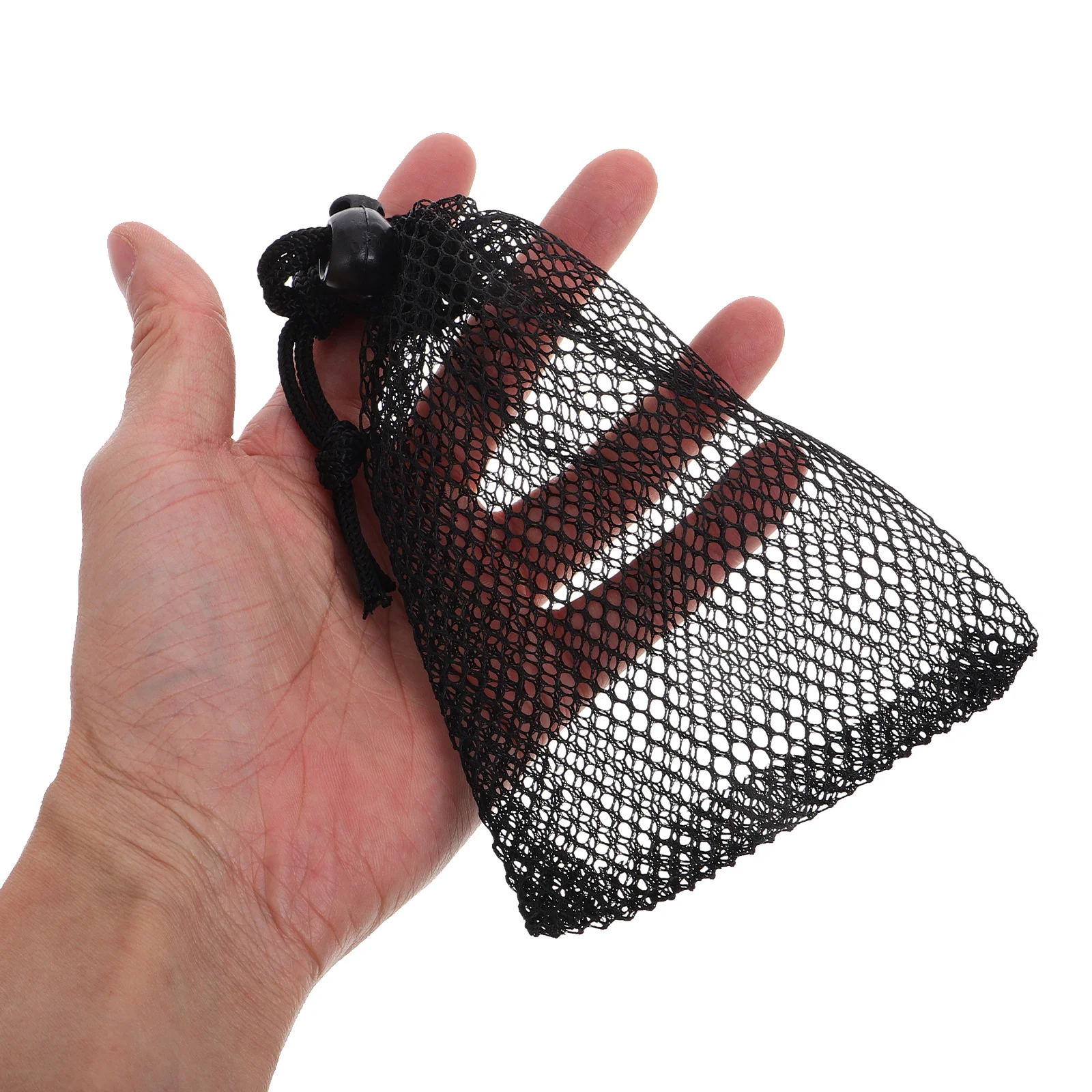 10 قطعة أكياس الرباط شبكة سوداء البوليستر تنفس أكياس التخزين لتنظيم البيسبول الصالة الرياضية السفر الرياضة فائدة كيس