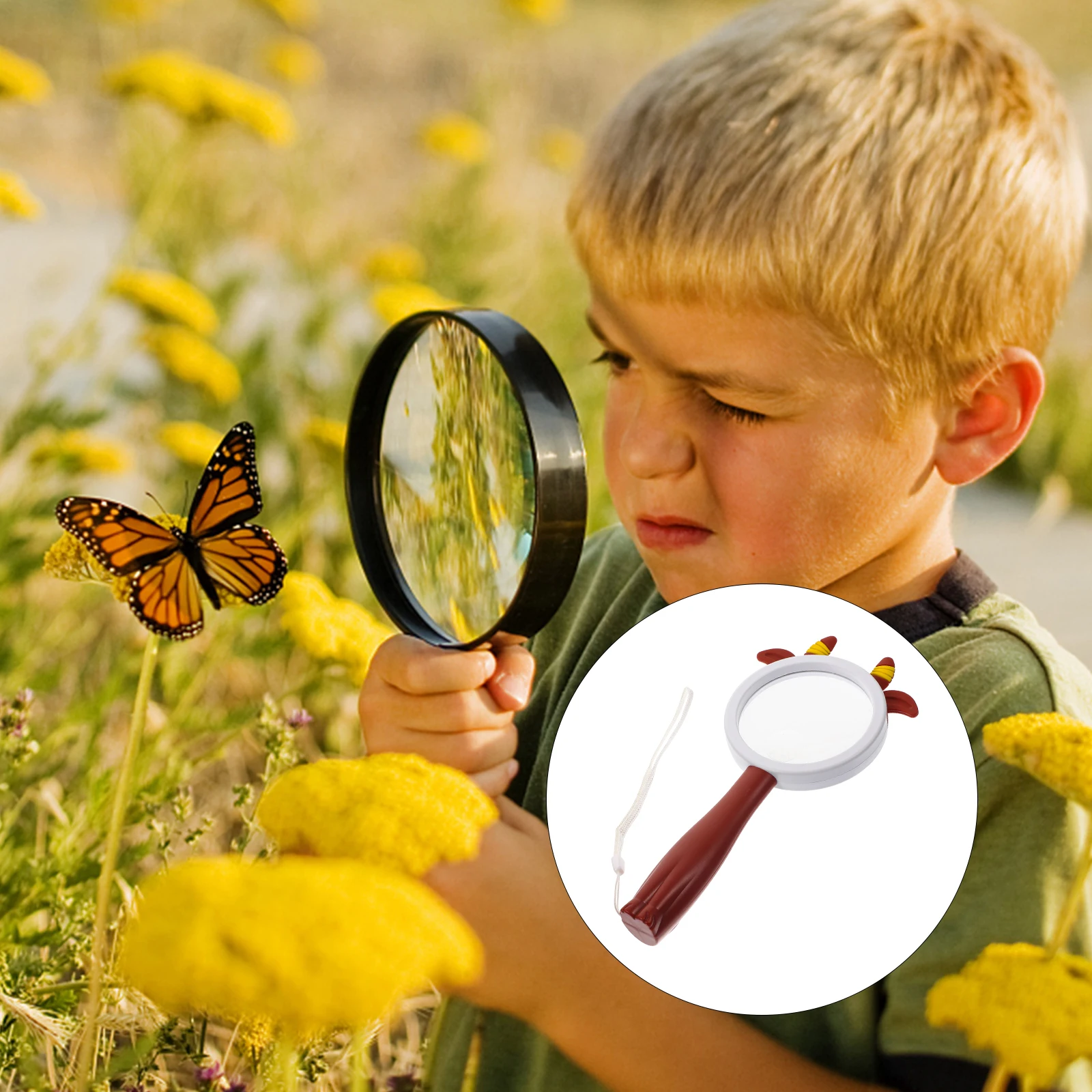 

Portable Handheld Magnifying Glass for Young Explorers Lightweight Design for Science Experiments and Outdoor Learning