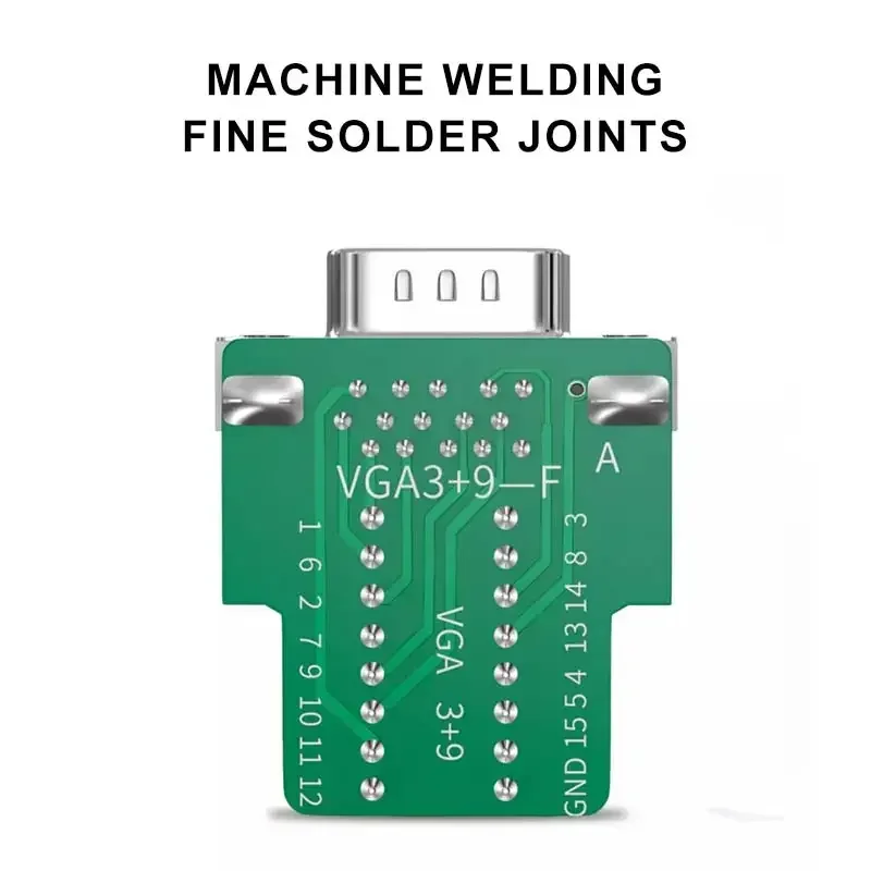 RS232 DB9 DB15 DB25 DB26/37 Breakout Connector Solderless 9 15 25 26 37 Pin Terminal D-SUB Connectors 3+9 VGA Male Female Plug