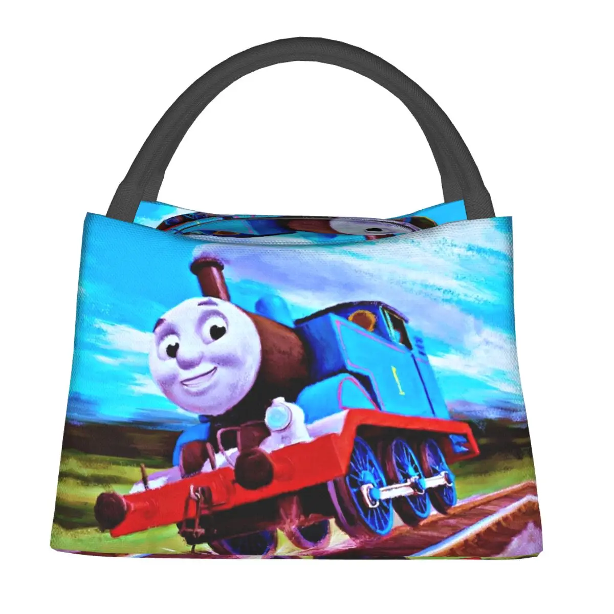 Thomas The Train - Tank Engine Lunch Bags Insulated Bento Box Lunch Tote Picnic Bags Cooler Thermal Bag for Woman Children Work