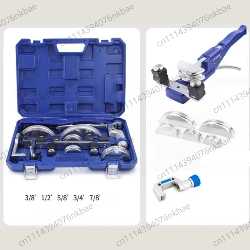 Manual Lever Tube Bender Kit, 10-22mm, Air Condition Copper Tubing Bending Tool for Plumbing, HVAC & Refrigeration