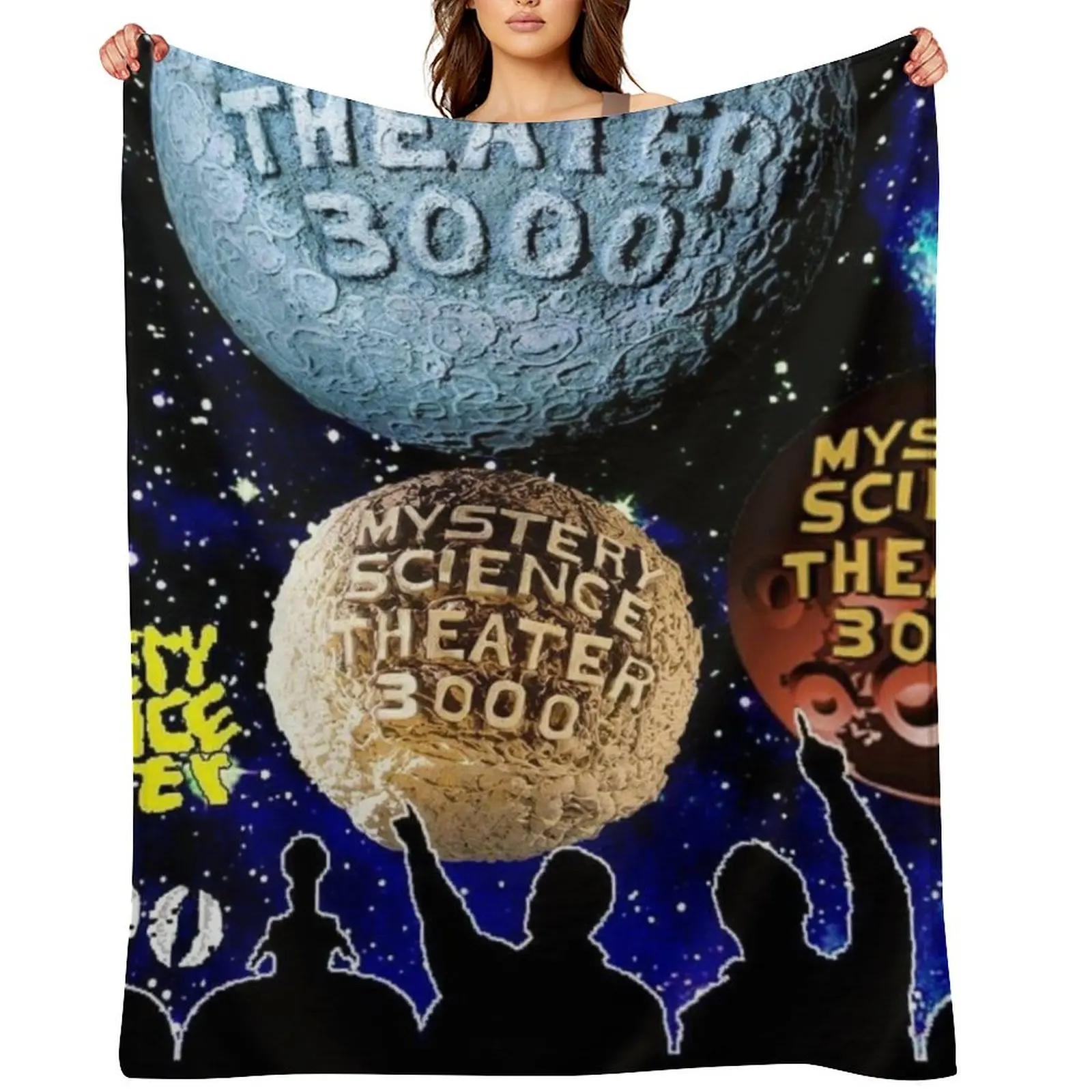 

MST3K - Mystery Science Theater 3000 Logo Throw Blanket Soft Plaid Summer Soft Beds Decorative Throw Blankets
