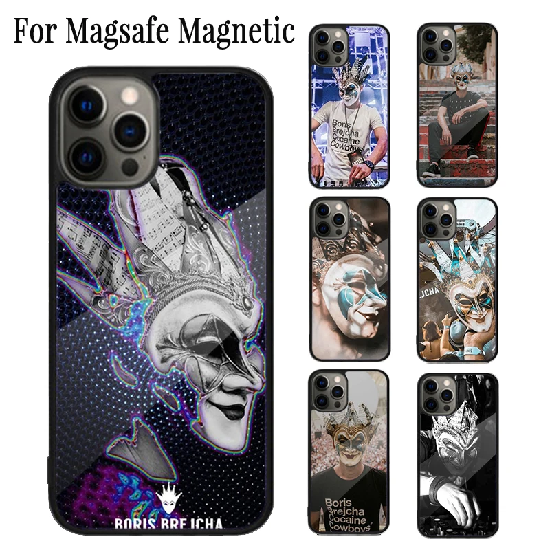 Boris Brejcha DJ Magnetic Phone Case Coque For iPhone 16 15 14 Plus 13 12 Mini 11 Pro Max Magsafe Wireless Charging Cover