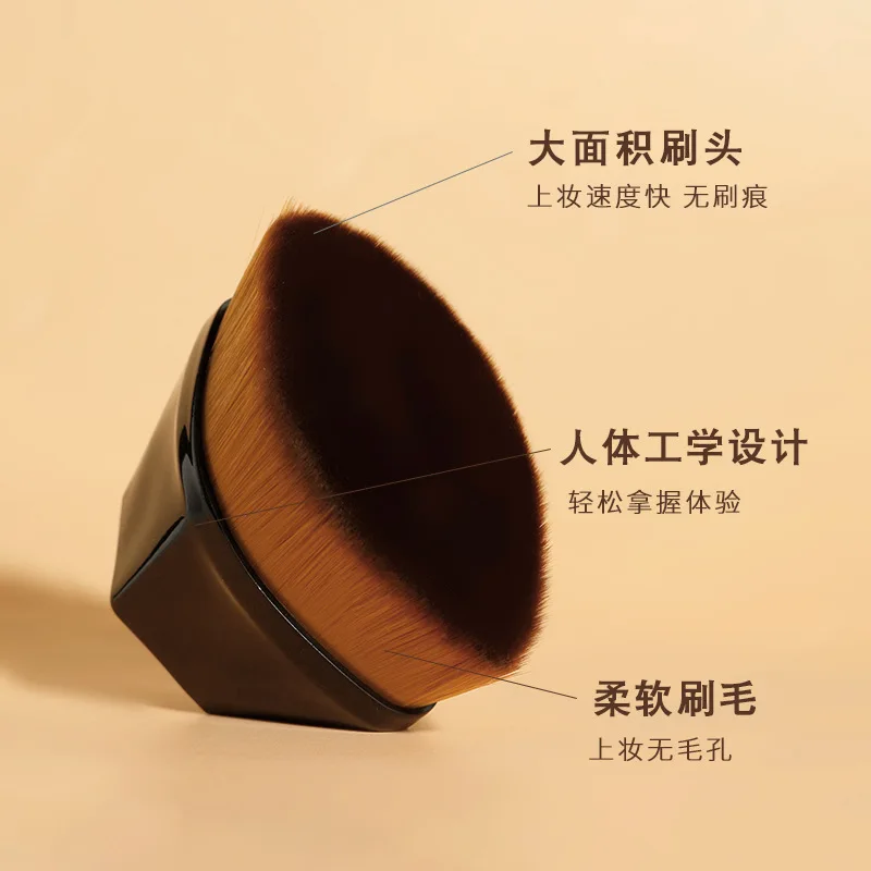 Magiczny Pędzel do Makijażu Pędzel do Pudru i Różu Profesjonalny Pędzel do Podkładu Miękki i Bezśladowy Pędzel do Makijażu Narzędzie Kosmetyczne