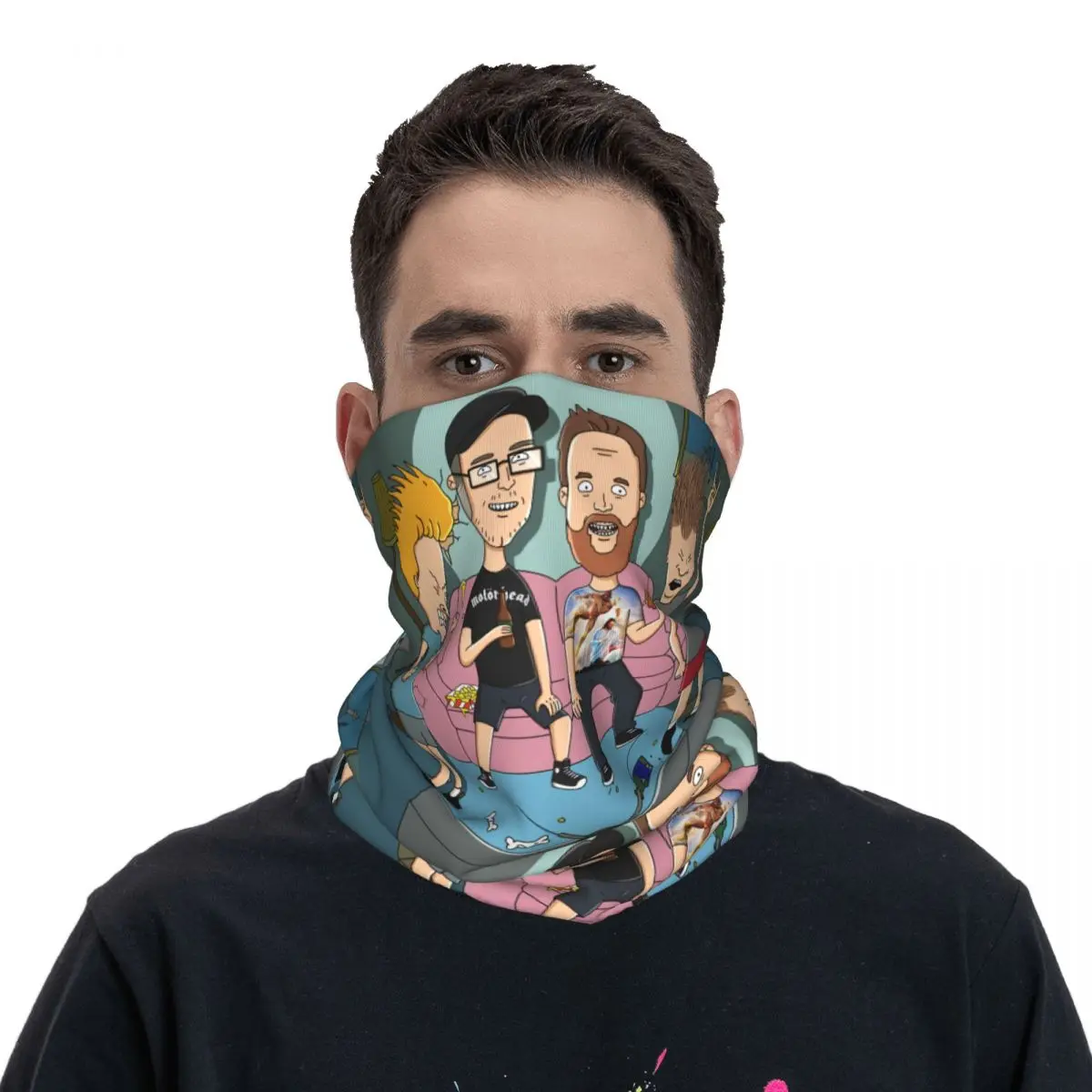 Écharpe de fête des amis, mouchoir de la présidence, masque facial en polyester pour le cou