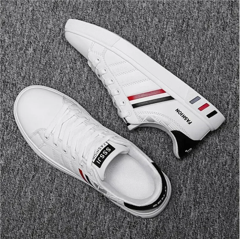 Fashion Sneakers Men Vulcanize Shoes Chunky Flat Comfortable Spring Autumn Platform Mens Shoes Sports Casual  White Shoes