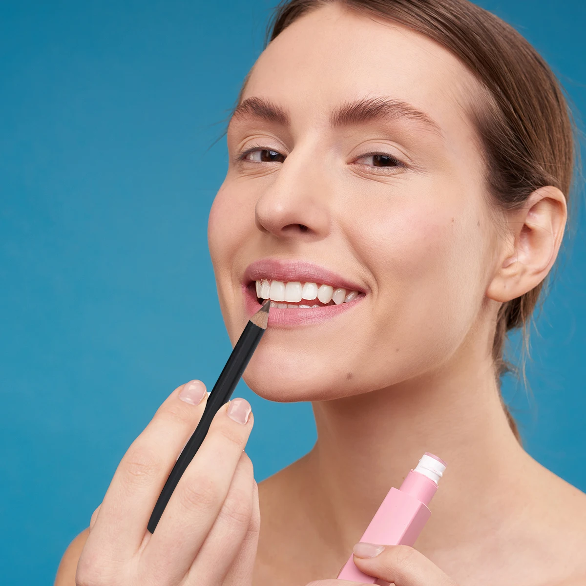 3-teiliger, wasserfester, mattierter Lipliner-Stift mit feiner Spitze, leicht zu haltender, schlanker Design-Lippenstift für definierte und vollständig aussehende Lippen